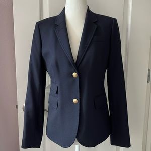 J Crew Schoolboy Blazer Jacket Navy Blue Size 2